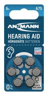 Hörgerätebatterien Größe 675 (blau)
